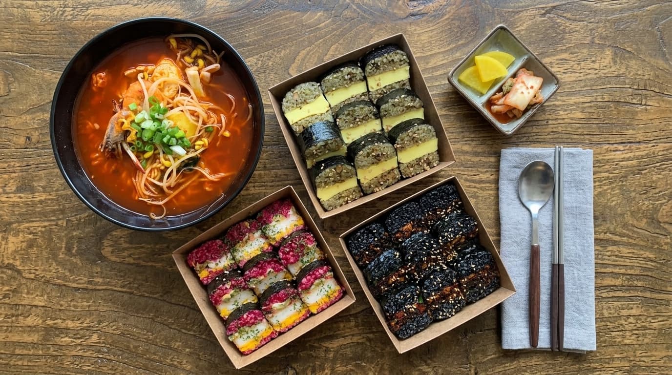 朝天邑咸德 ヘニョキムパップ ヘニョキムパップ(トット·アワビ)