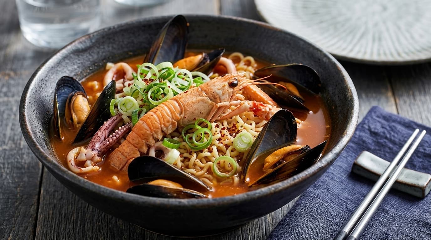 구좌읍 해맞이쉼터 문어 해물라면