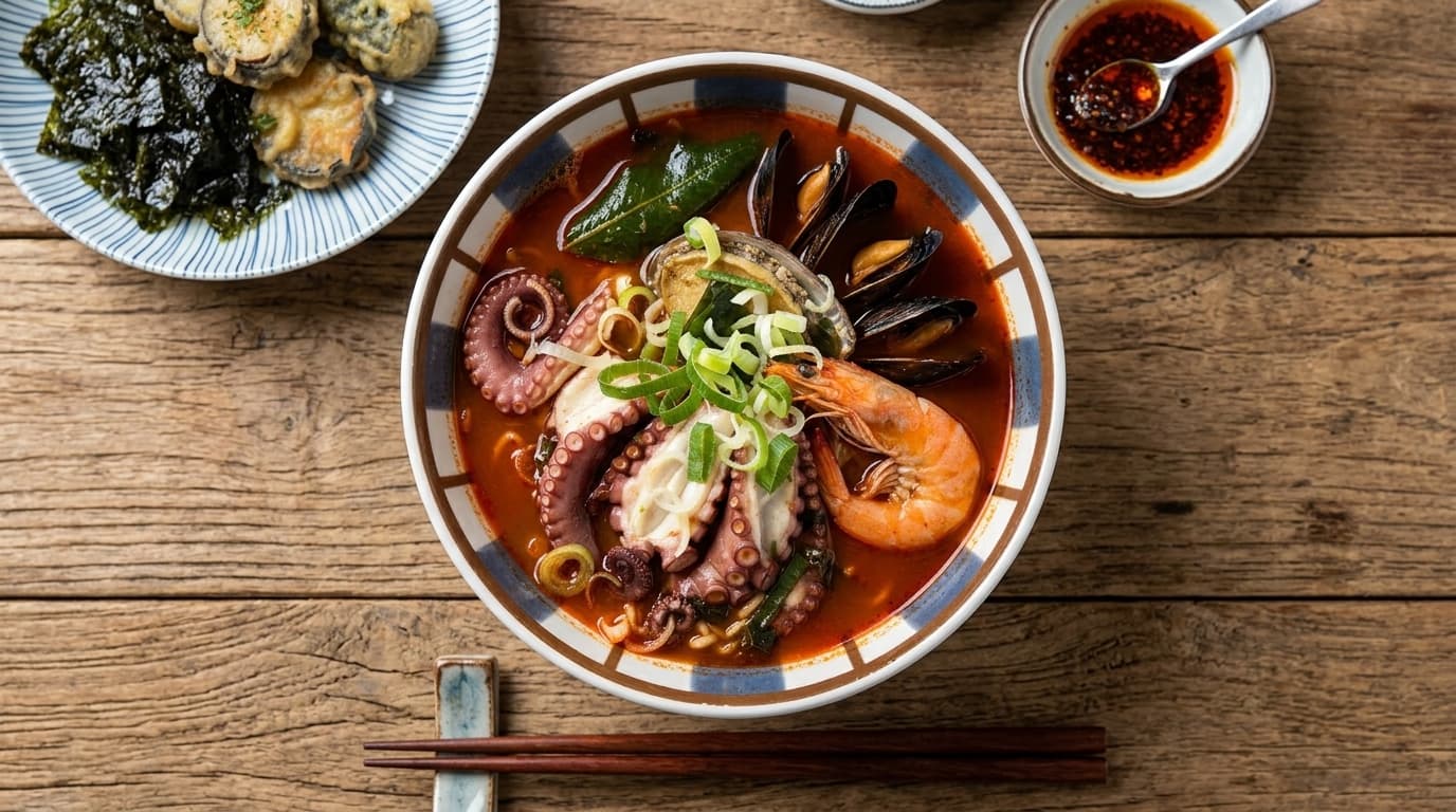 한경면 퐁당해물라면 해물라면