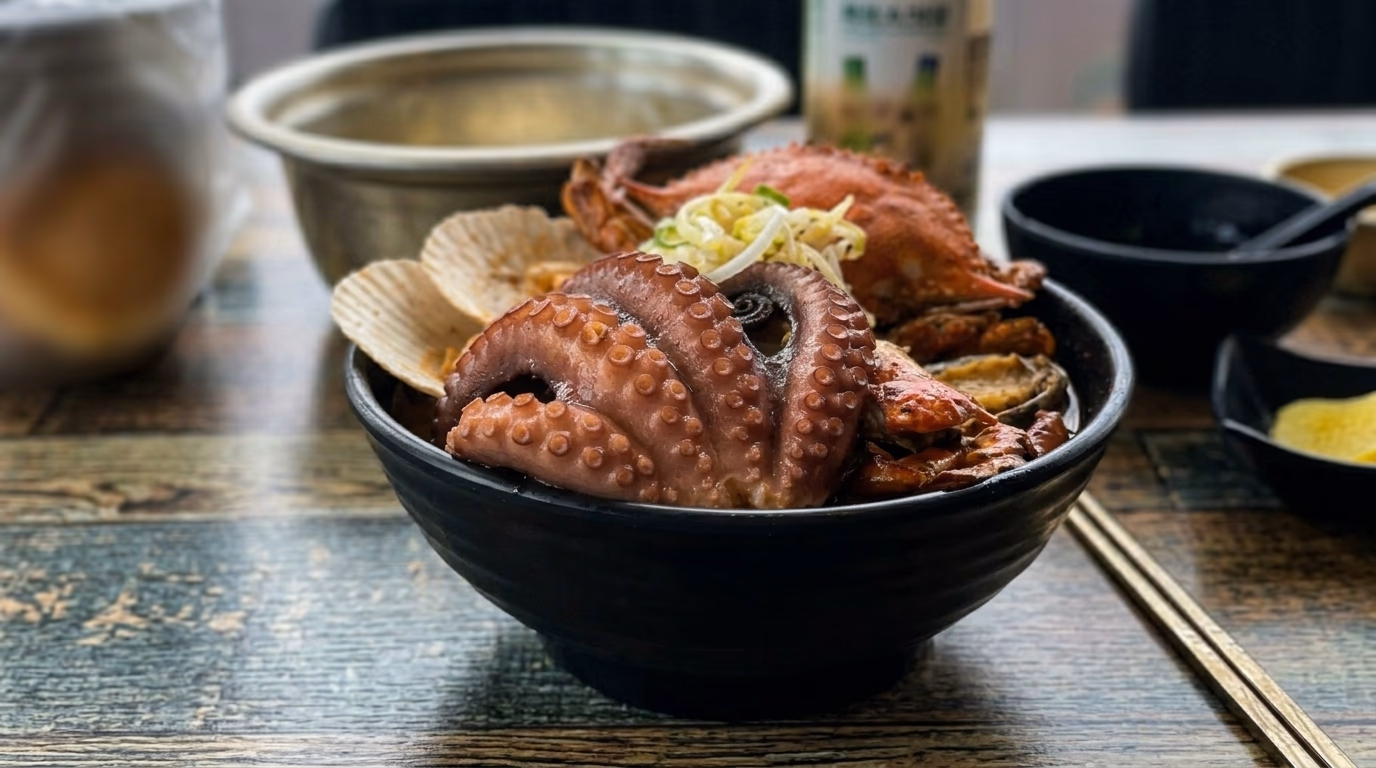 용담삼동 마루해물라면 해물라면