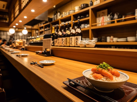 원조 하카타 멘타이쥬 명란덮밥 음식 사진