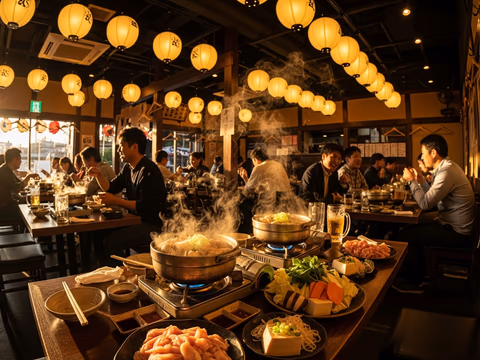 하카타 하나미도리 미즈타키 음식 사진