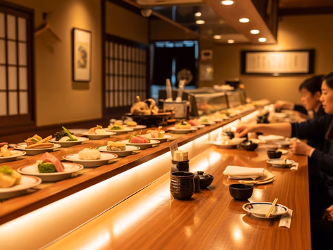 효탄스시 회전초밥 음식 사진