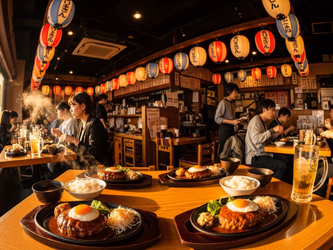 키와미야 함바그 함바그 음식 사진